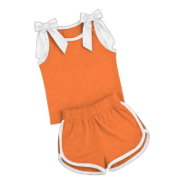 BLANK BOW STRAP TANK SET (ORANGE base with WHITE trim) (INSTORE) (TRUSTED) 070226KB
