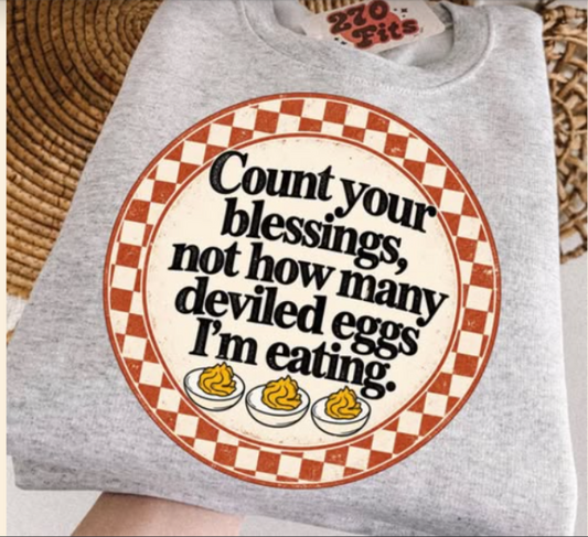 COUNT YOUR BLESSING 1007262---------- SWEATSHIRT----------(GILDAN)100826RW