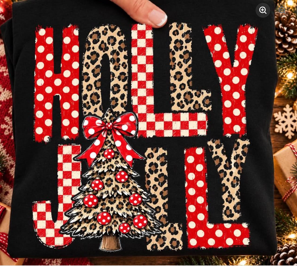 CHEETAH RED HOLLY JOLLY 1022261------ LONGSLEEVE----------(GILDAN) 102226SH