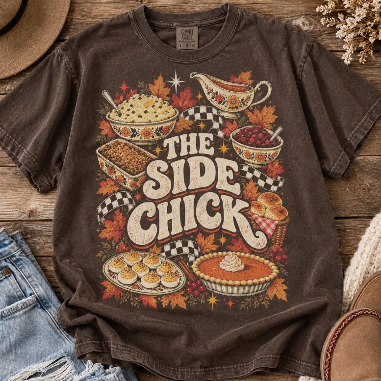 THE SIDE CHICK  1023261- LONG SLEEVE - (COMFORT COLOR) 102626DS