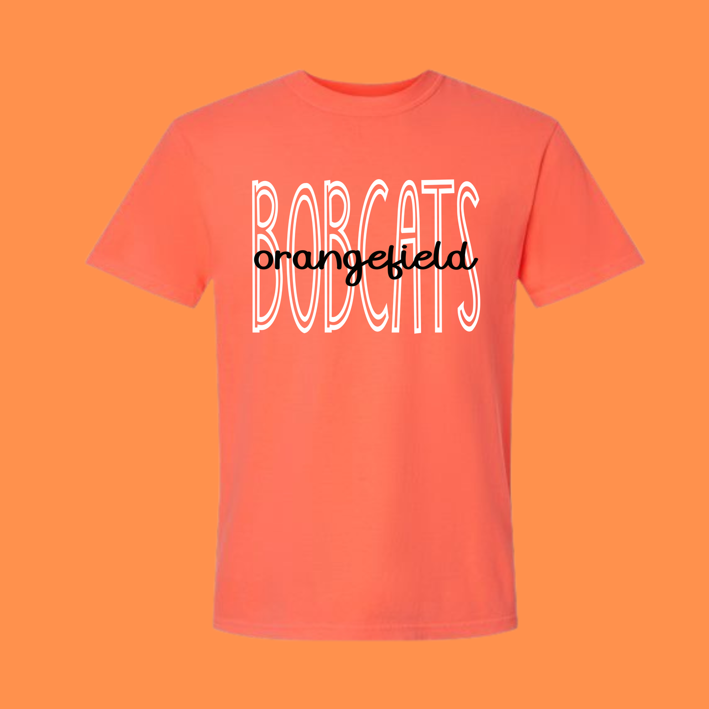 TALL SKINNY GAME DAY (ORANGEFIELD BOBCATS)  - T-SHIRT - (COMFORT COLOR) 080526