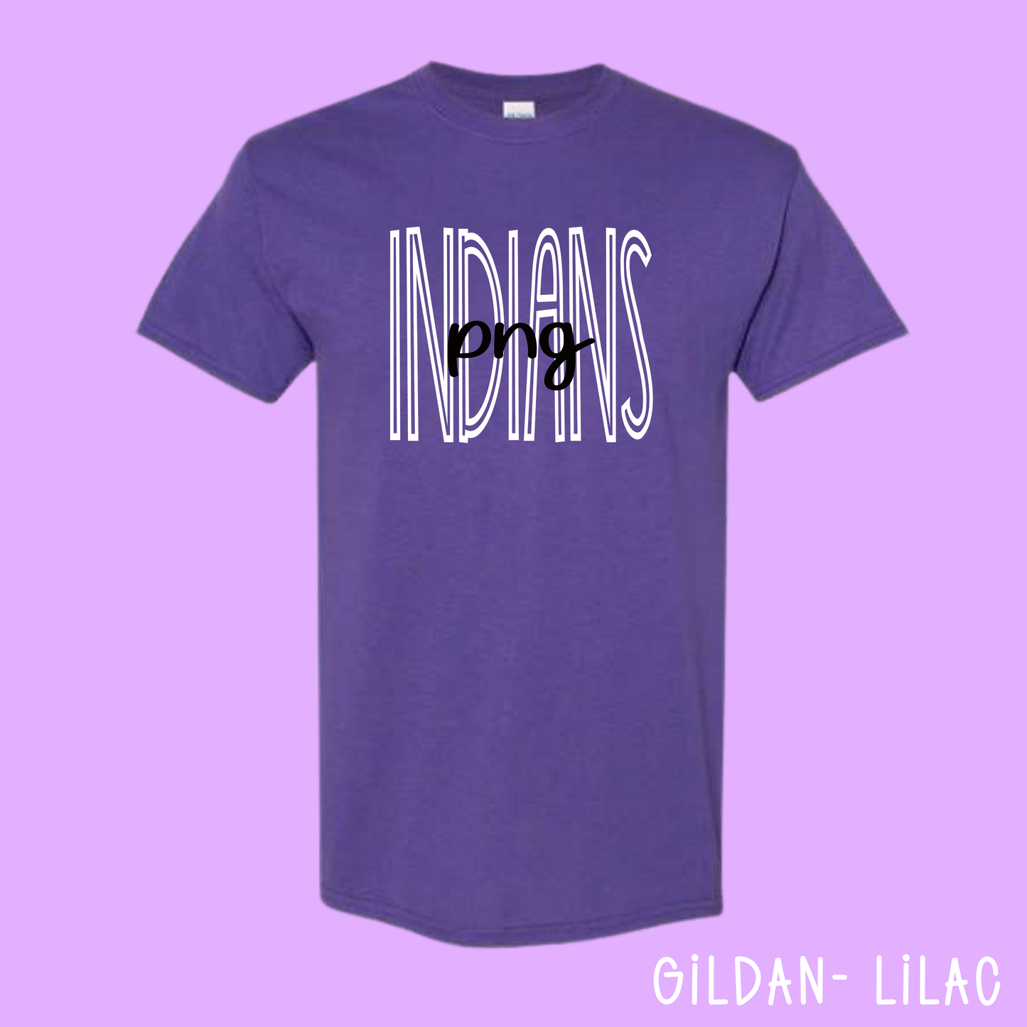 TALL SKINNY GAME DAY (PNG INDIANS)  - T-SHIRT - (GILDAN) 080526LW