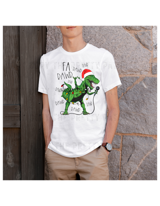 Dinosaur Christ mas  Tee