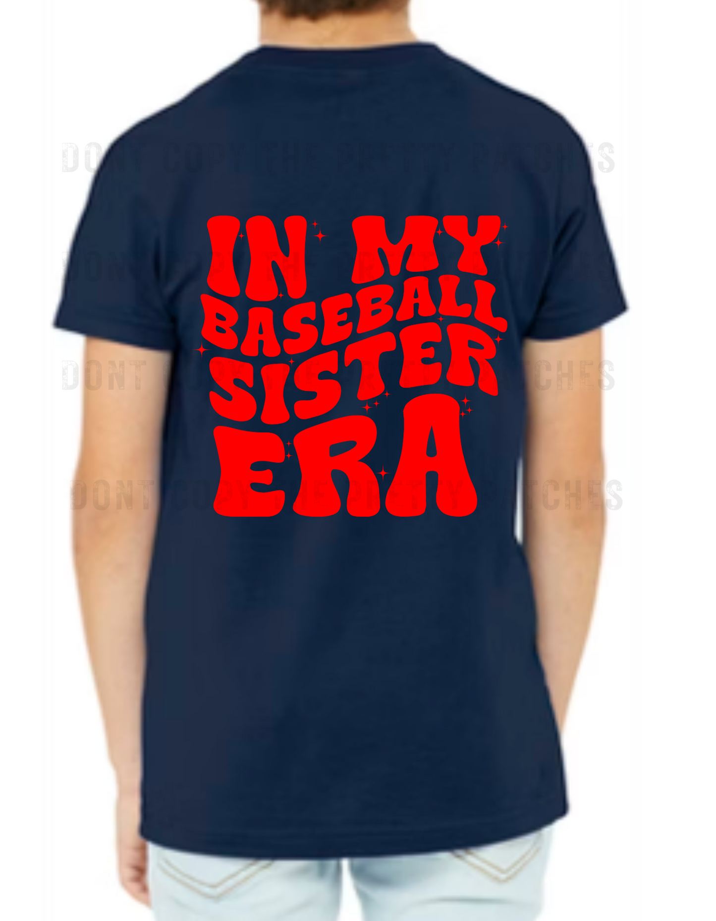 In my baseball sister era red font