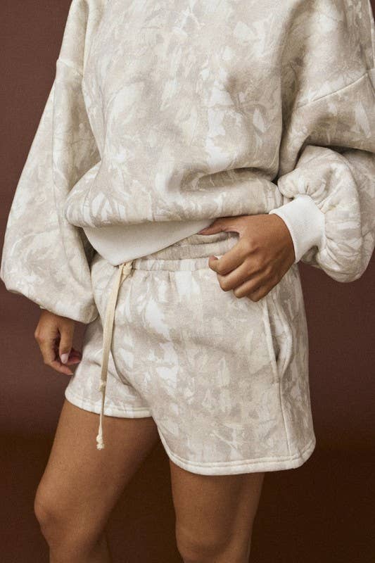 Woodland Camo Crewneck And Shorts 101625-AS