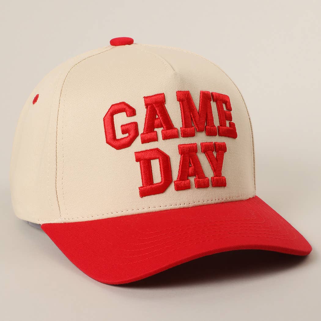 Fashion City - GAME DAY 3D Letter Embroidered Two-Tone Trucker Hat