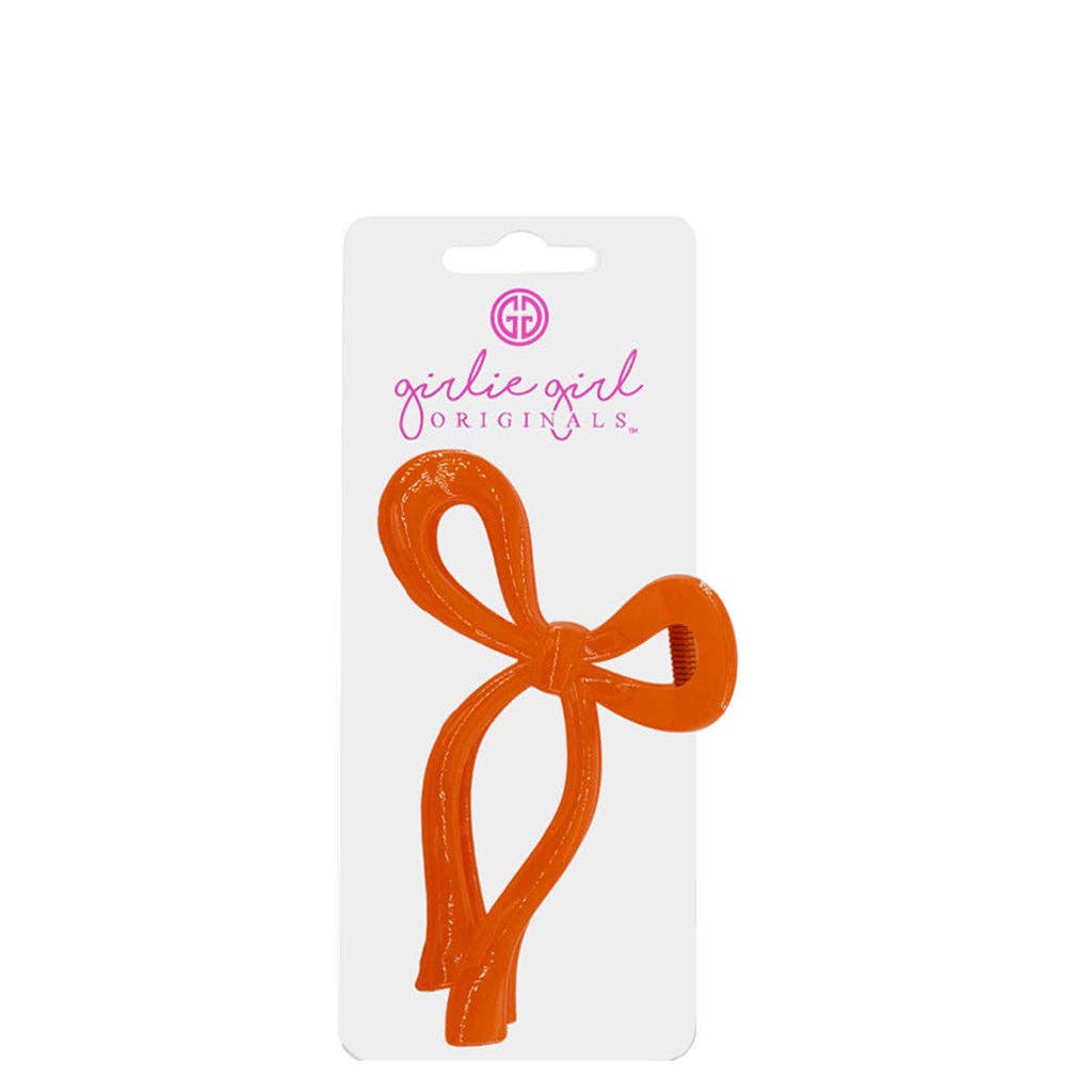 Bow Clips Plastic Orange-BCPO