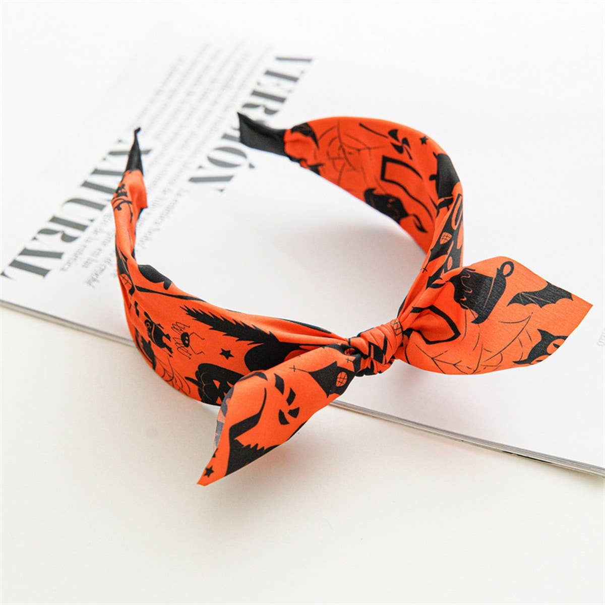 HALLOWEEN CROSS WIDE HEADBAND_CWAHA1462