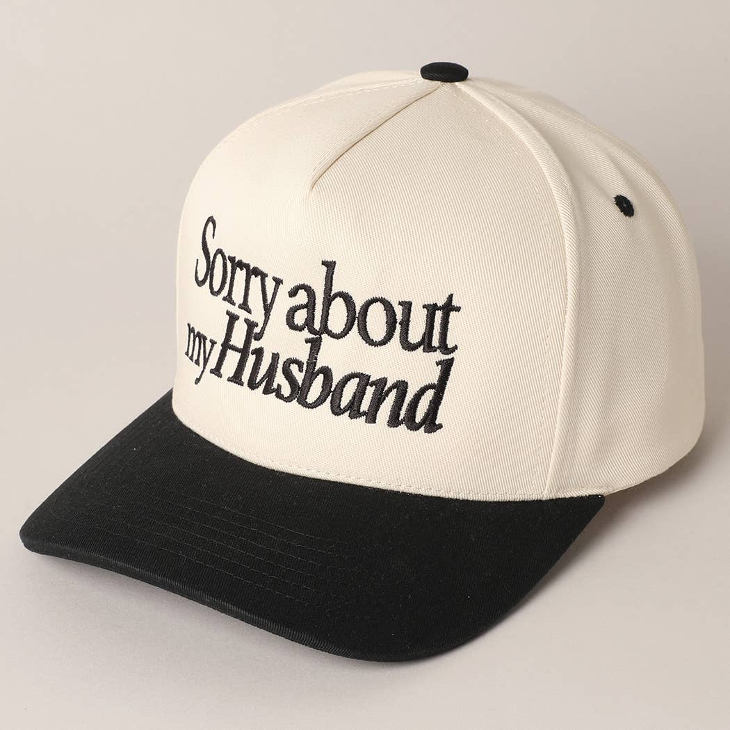 Sorry About My Wife / Husband Embroidery Cap TCM002RED