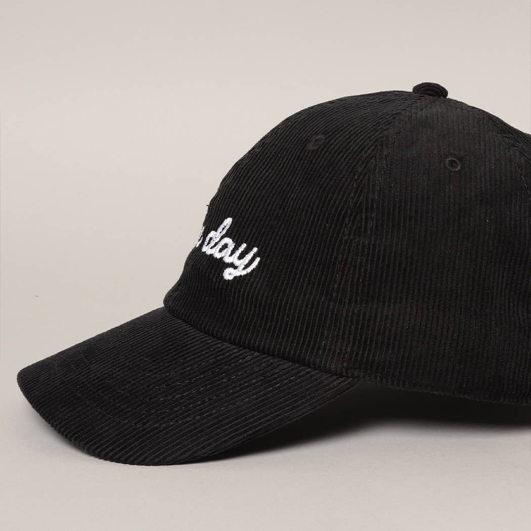 Game Day Embroidered Corduroy Cap