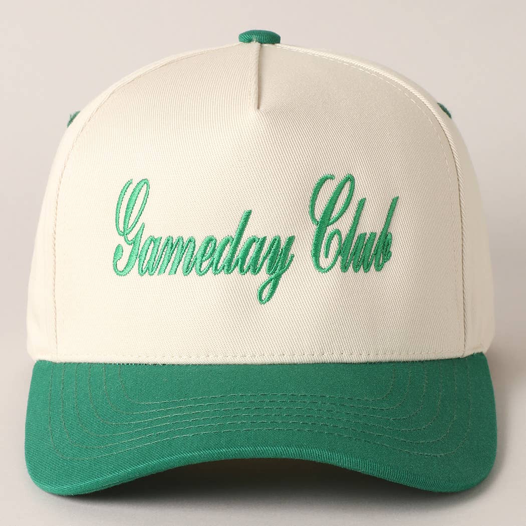 Gameday Club Embroidery Two Tone Baseball Cap TCM0002RED