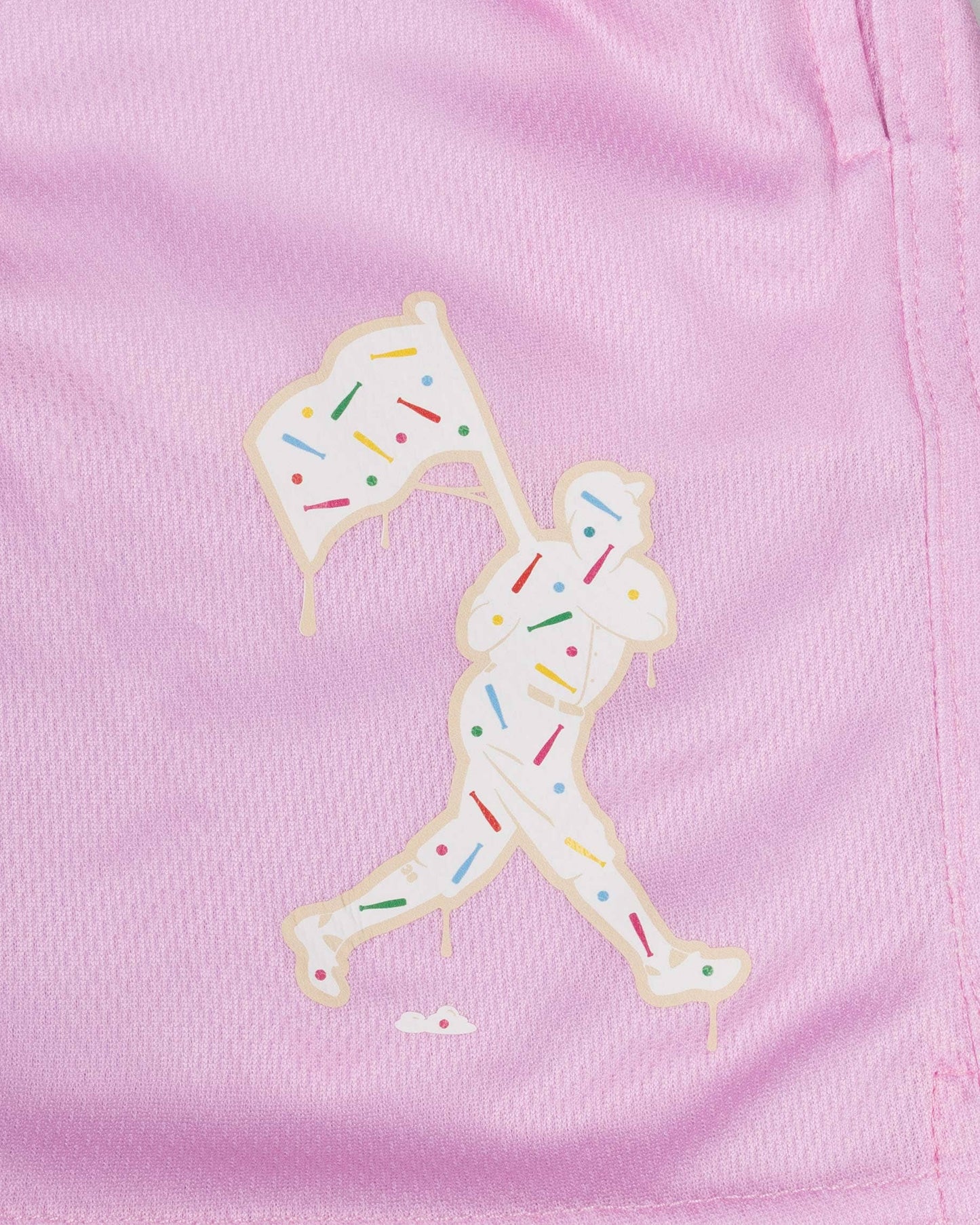 Youth Batter Up Bakery Confetti Cupcake Diamond Shorts - YCS10