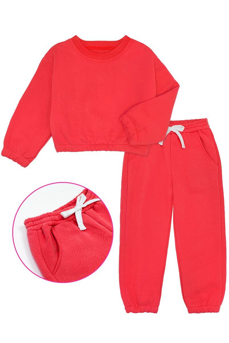 Girl's 2 pc Pant Jog Set GKSS-22-3002B