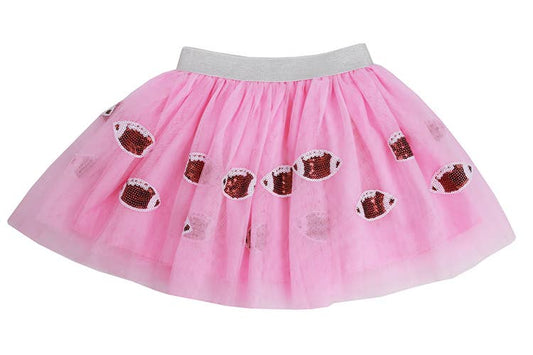 Pink Sequin Football Tutu-PSFT25br