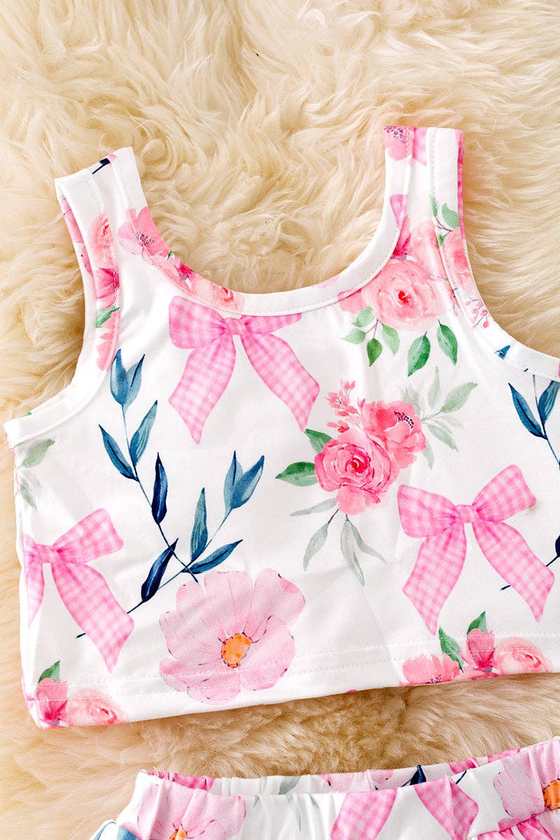 Floral Coquette Skort Set OFG588
