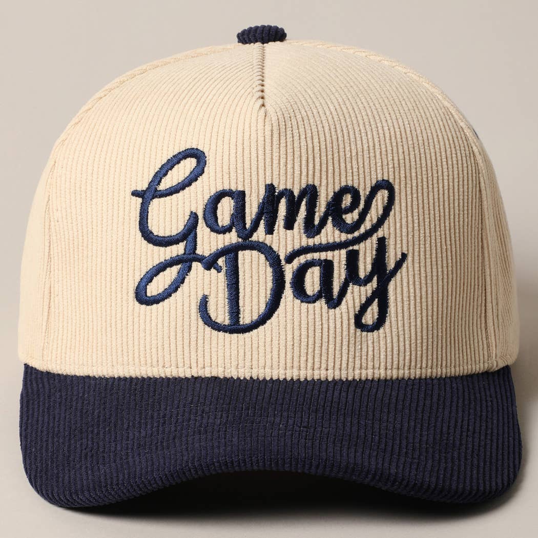 Game Day Corduroy Trucker Baseball Cap TCM003BGD