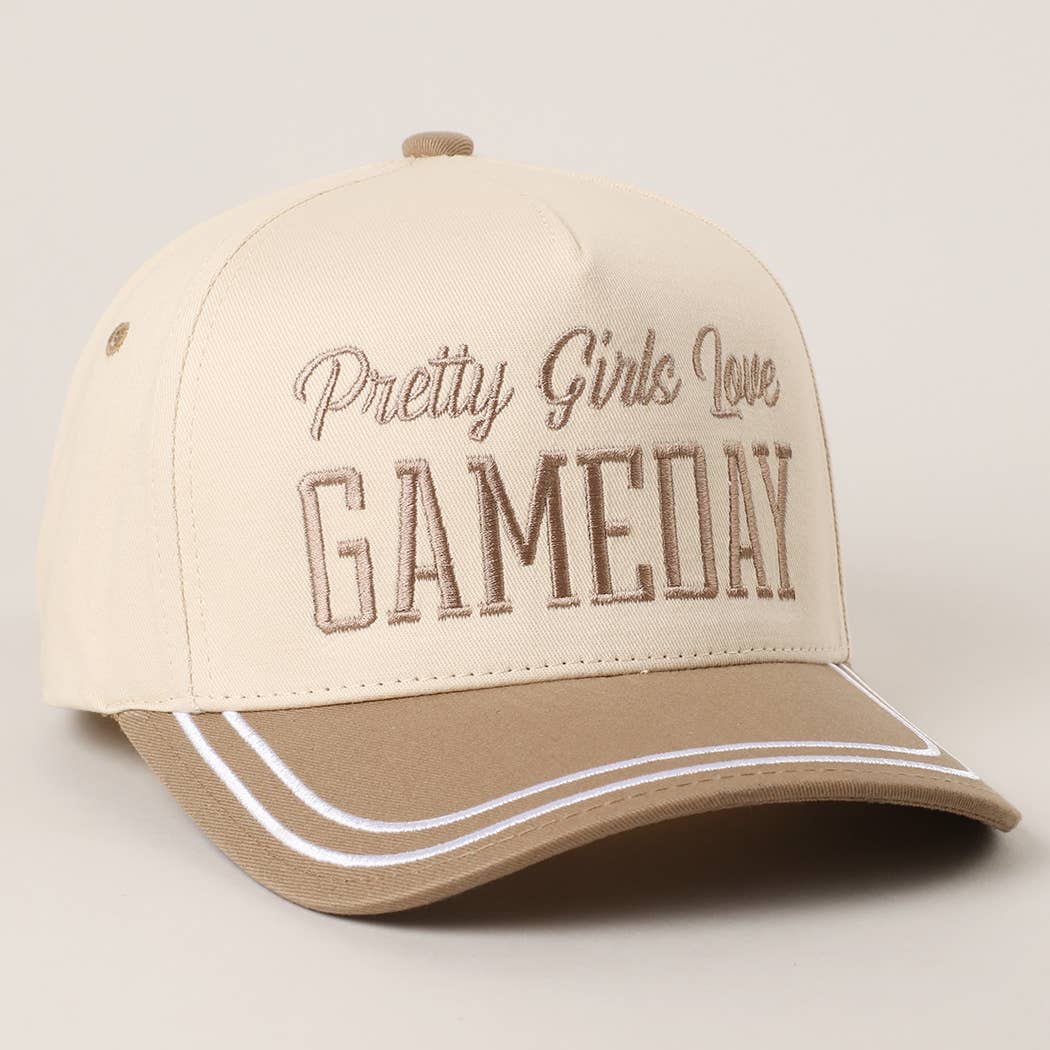 PRETTY GIRLS..Embroidery Double Stitch Trucker Hat-101125br