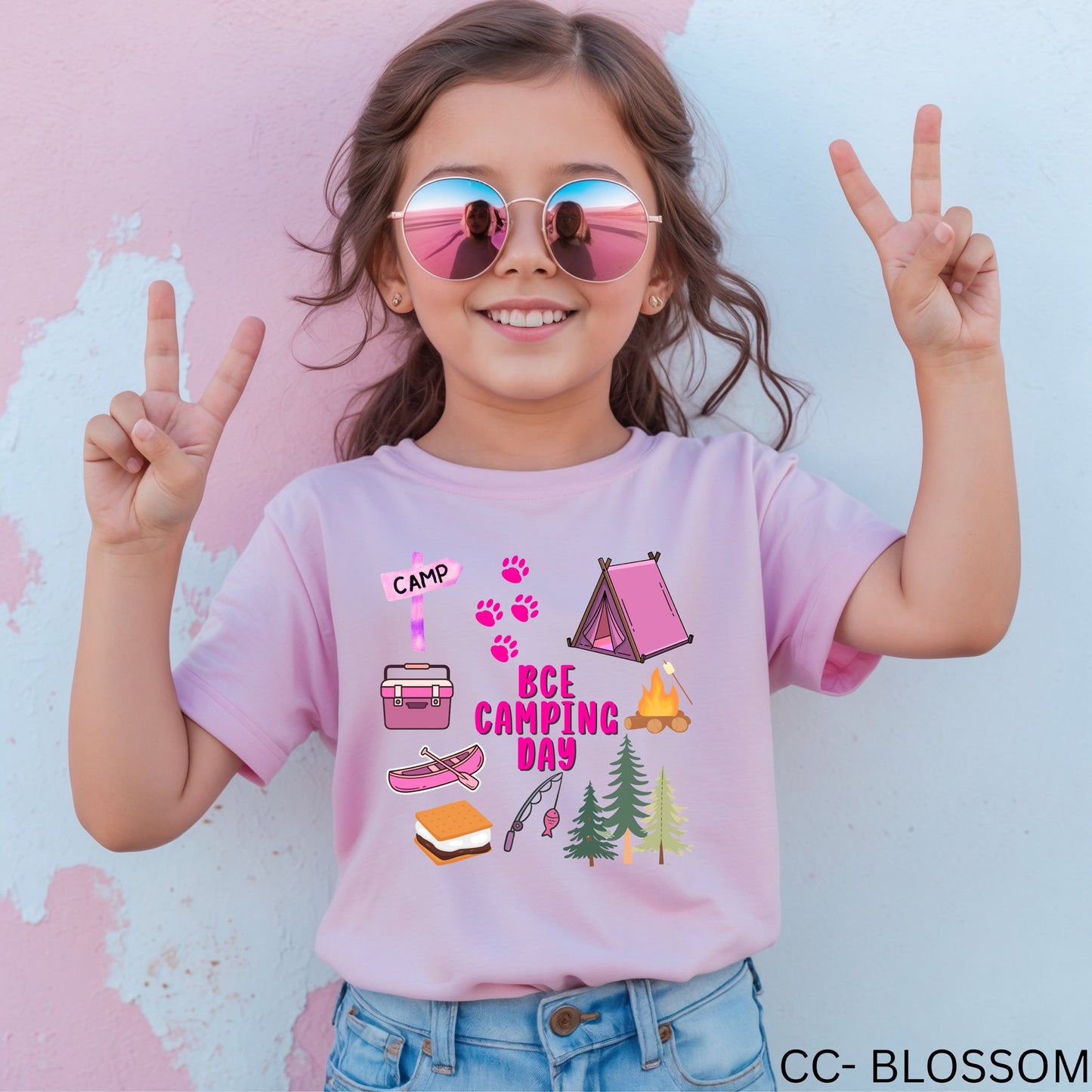 BCE - Camping day - Girl Version! - T-SHIRT - (GILDAN/JERZEES) 061226br