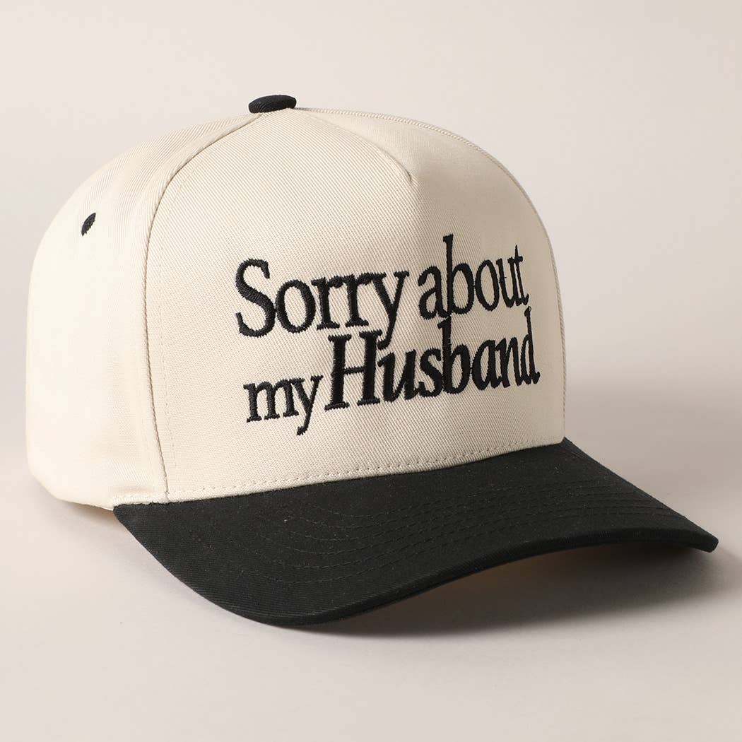 Sorry About My Wife / Husband Embroidery Cap TCM002RED