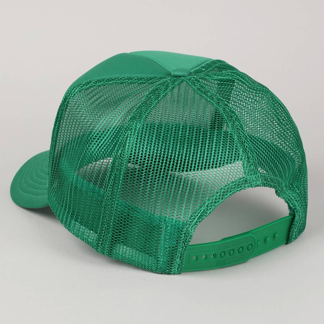 Fashion City - Game Day Lettering Logo Print Foam Trucker Hat