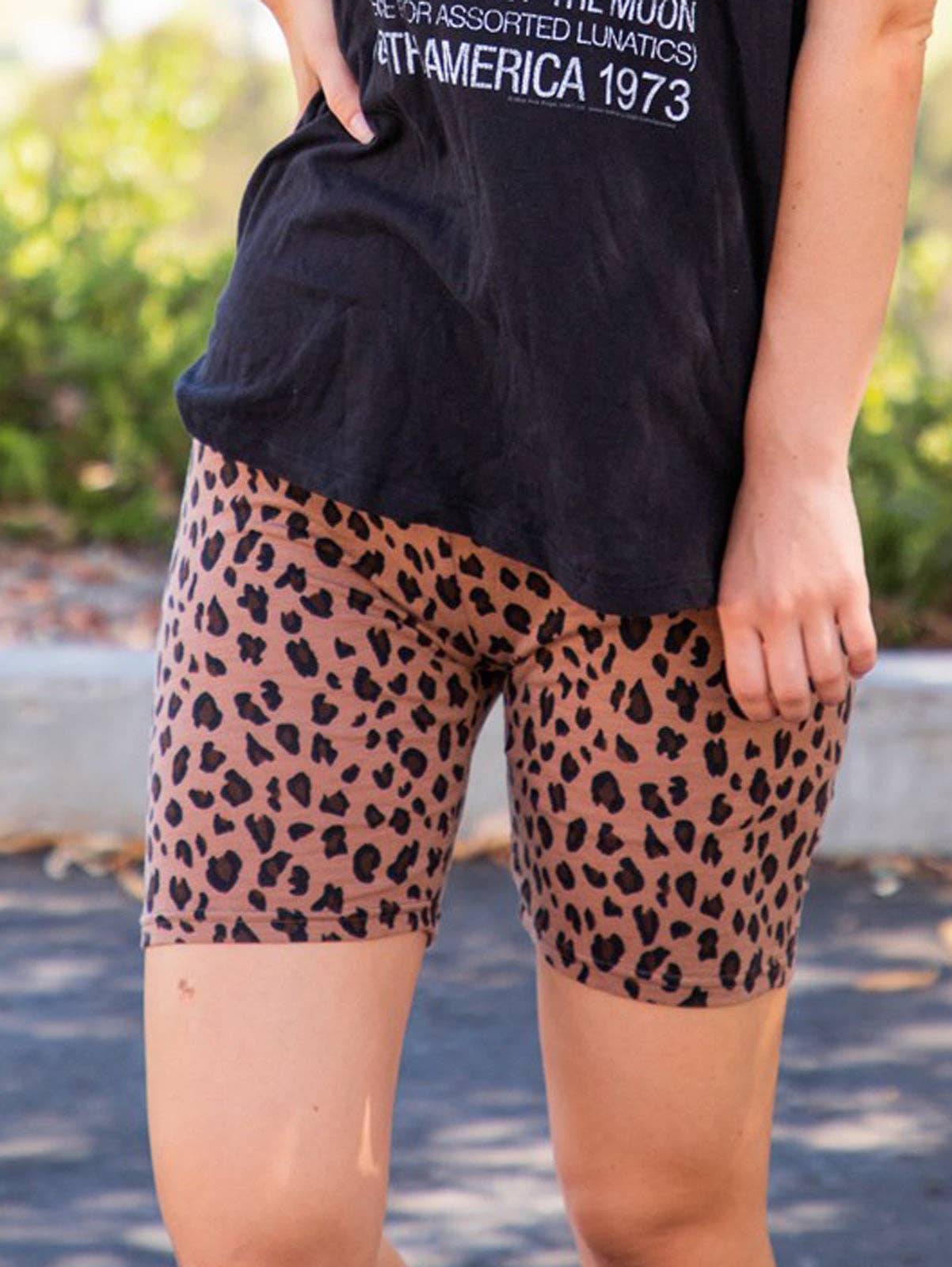 Animal Print Gracyn Biker Shorts AP8-GBS)