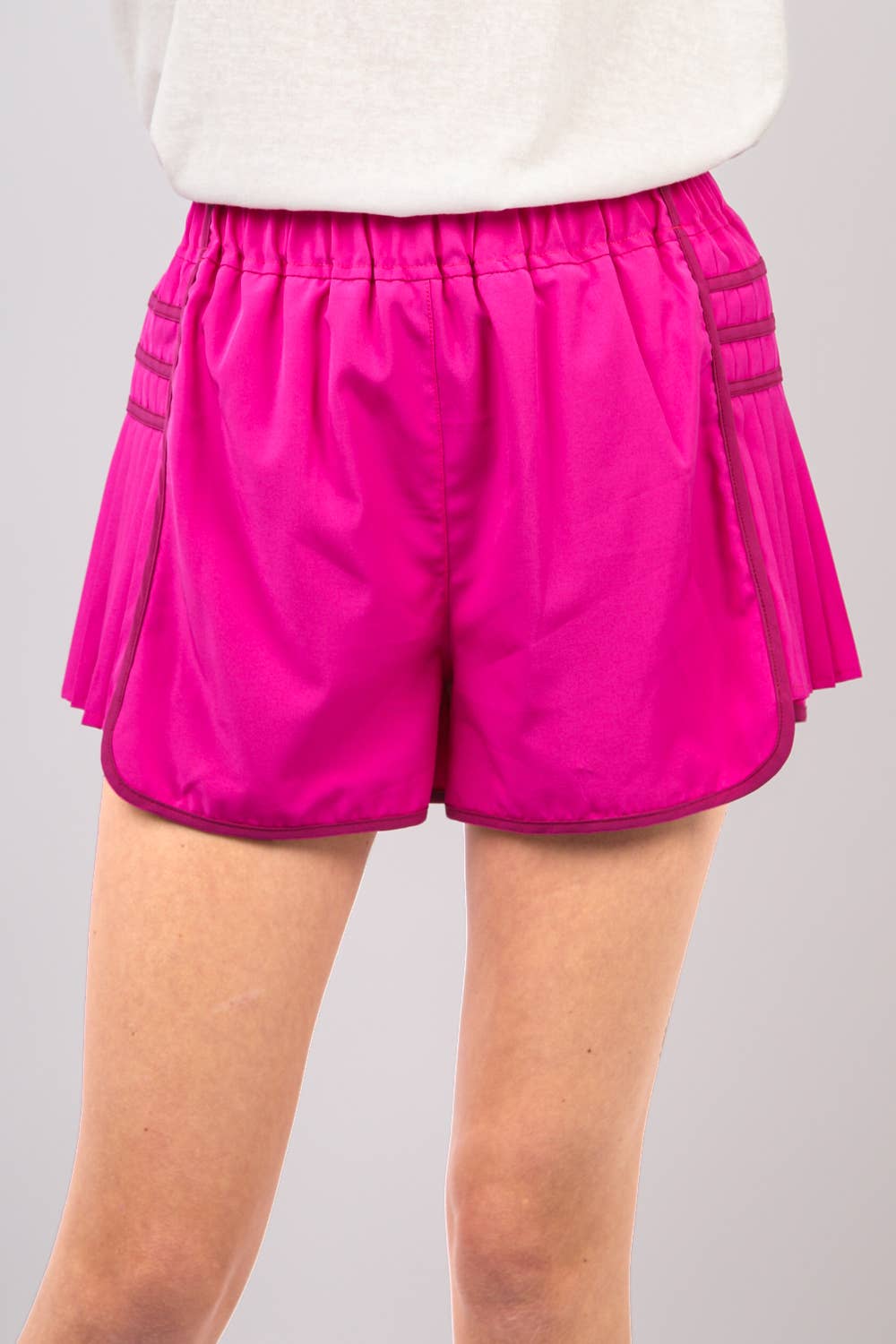 Side Pleated Detail Activewear Shorts NP70305