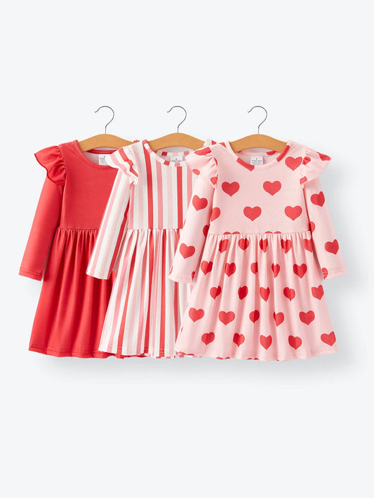 Valentine's Day Print Dress DRG50