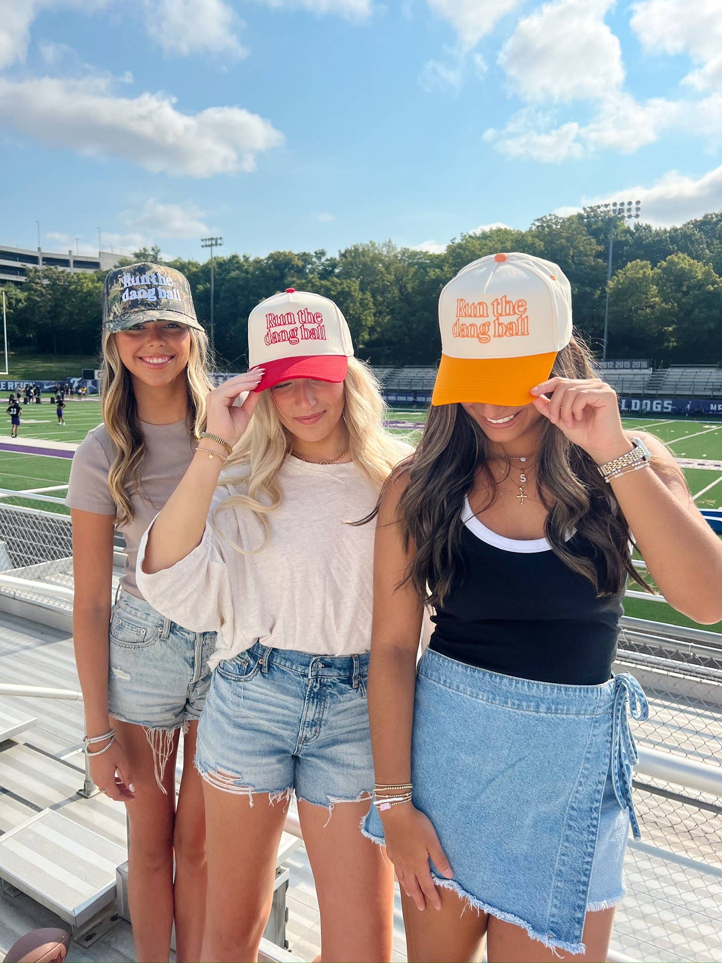 Run The Dang Ball Vintage Trucker Hat-RTDBVH