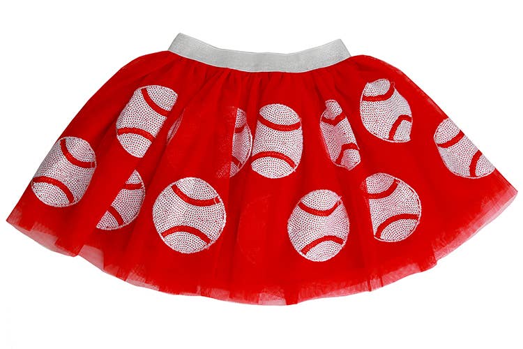 Sequin Baseball Tutu-SBT2025br