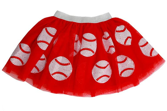 Sequin Baseball Tutu-SBT2025br