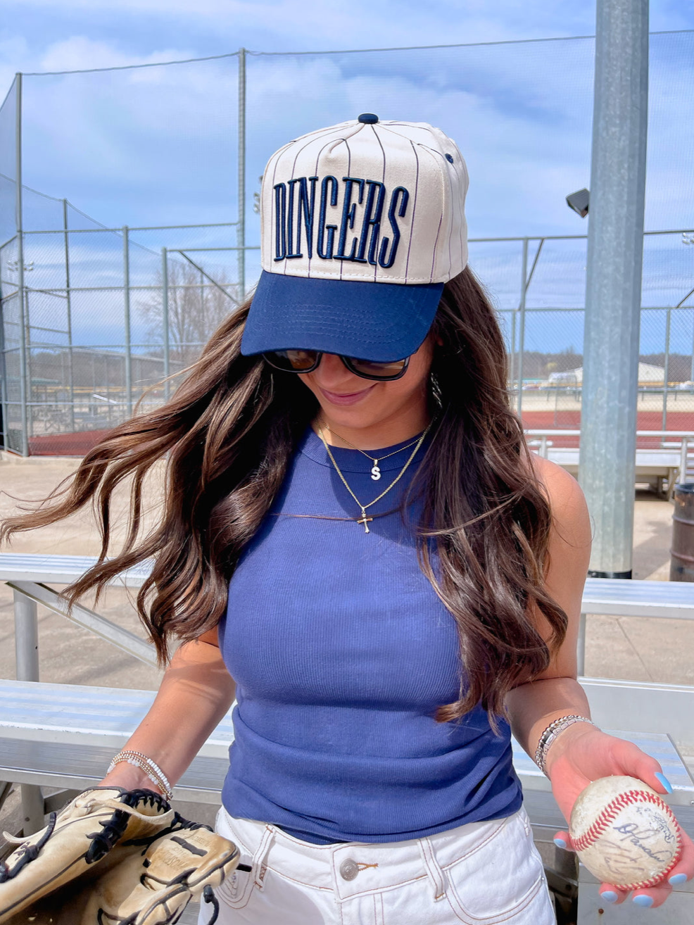 Dingers - Stripe Vintage Trucker Hat-101125br