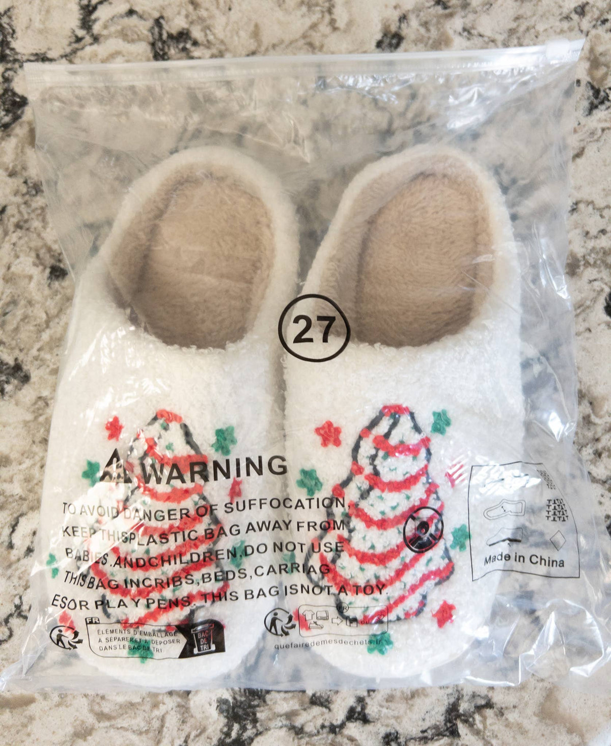 Christmas Tree Cake Slippers 11142-AS