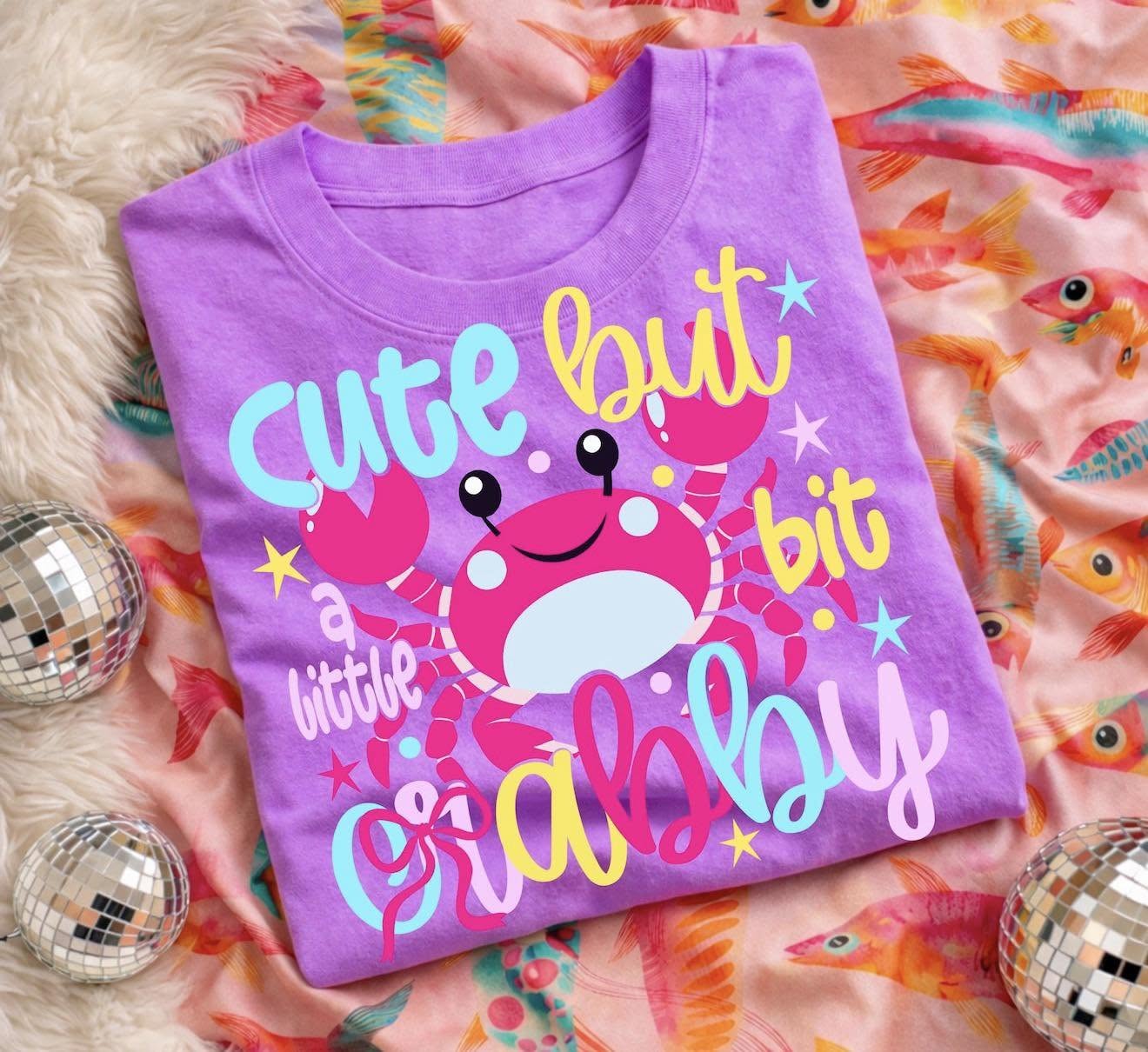 Cute But Crabby 🦀- T SHIRT - (GILDAN) 061826jb