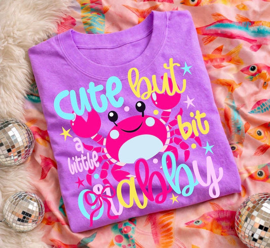 Cute But Crabby 🦀- T SHIRT - (GILDAN) 061826jb