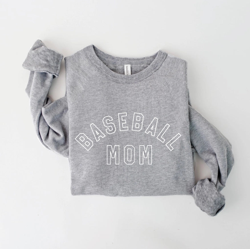 Baseball Mom -Hollow letters