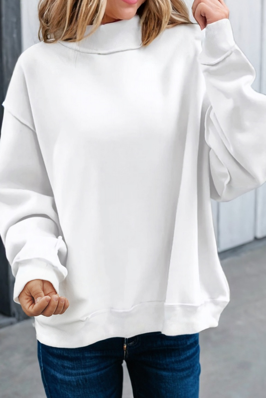 Oversize Drop Shoulder Reversible Sweatshirt- 010826br4