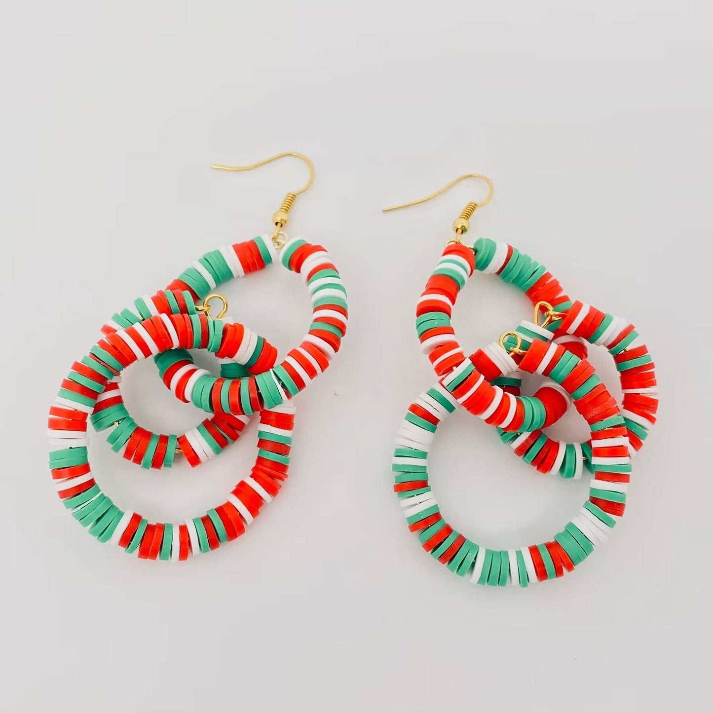 Jewelry 3-Colors Polymer Clay Pendant Earrings  MIO56160