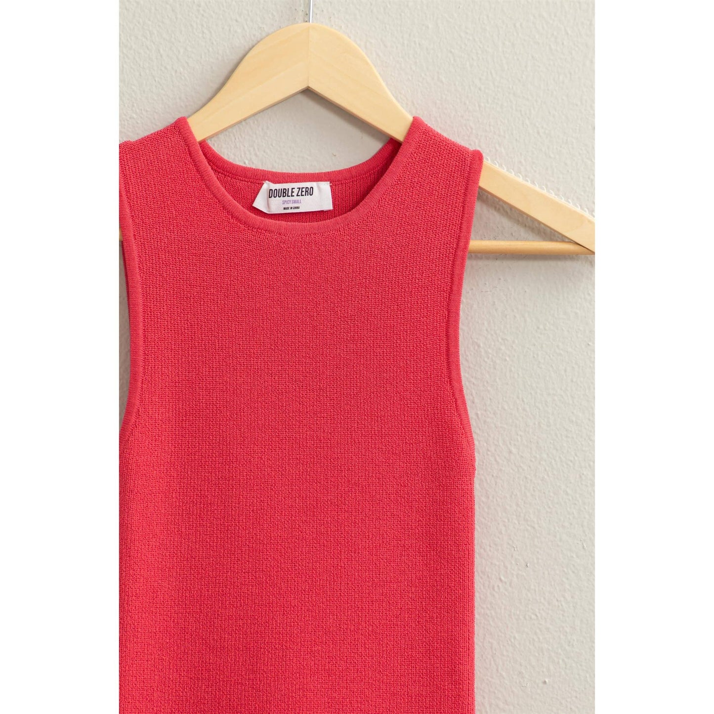 RIBBED KNIT TANK TOP  DZ24A340