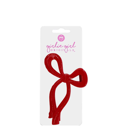 Bow Clips Plastic Red-BCPR