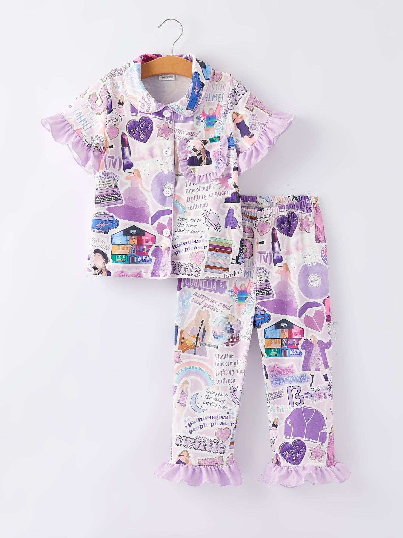 TS Character Print  Girls Pajamas PJG40363