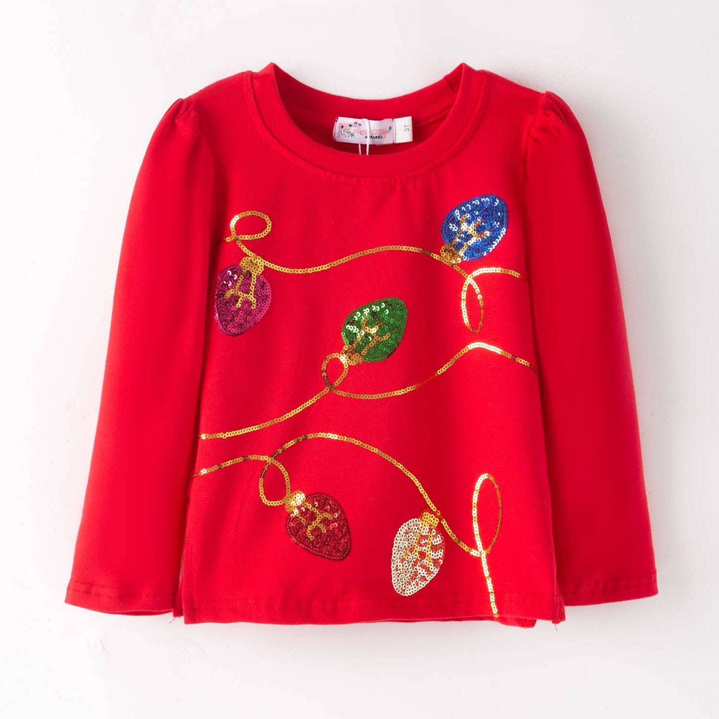 Clover Cottage - Christmas Lights Sequin Shirt- 112925br