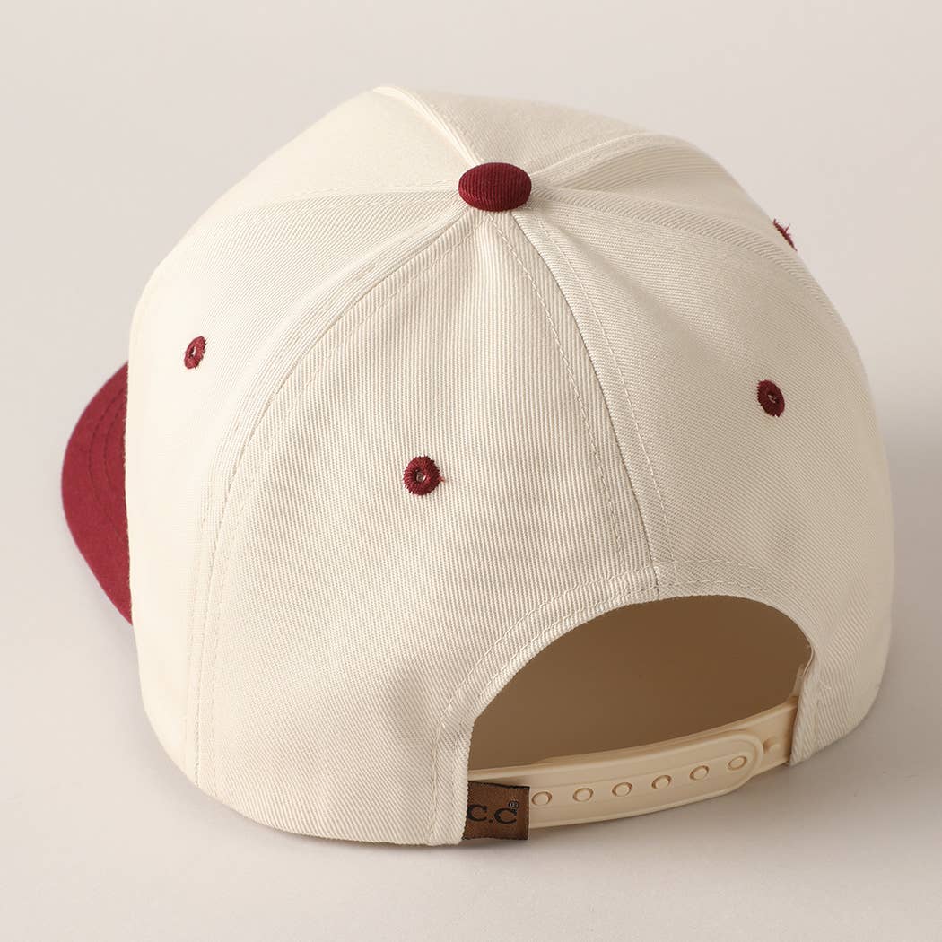 Gameday Club Embroidery Two Tone Baseball Cap TCM0002RED