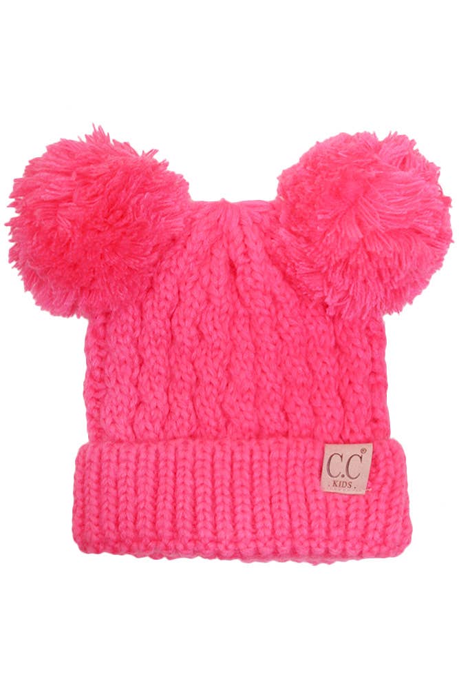 C.C Kids Double Pom Pom Beanien 111225-AS