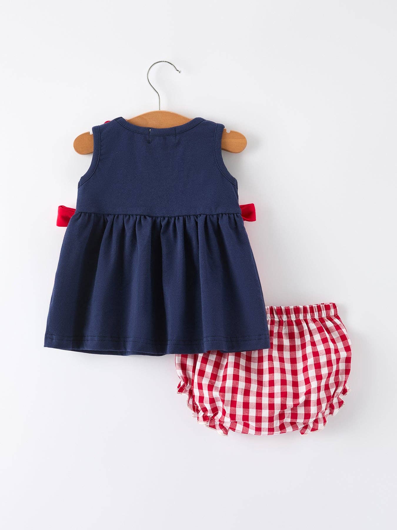 Baby Girls Bloomers Romper Set Dog Baseball Smocking Embroidery 011226AJ