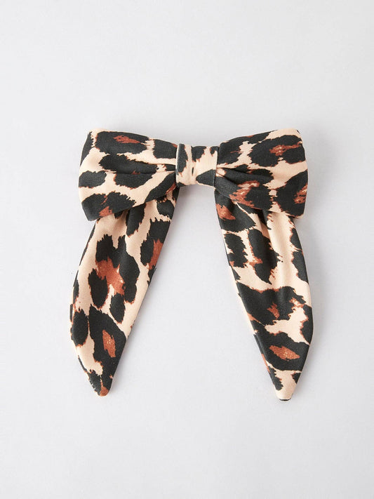 Rylee Faith Designs - Leopard Print Bow Hairpin- 112525br