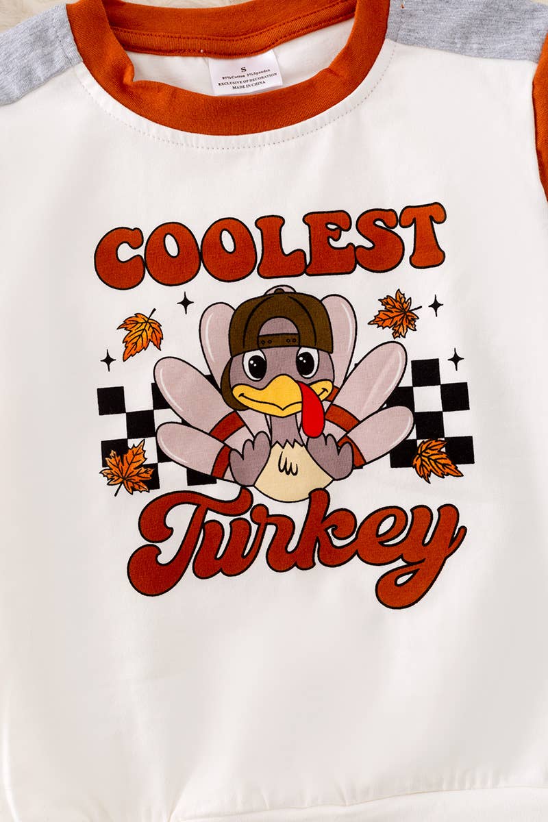 COOLEST TURKEY PRINTED BOYS SWEATSHIRT. TPB40387