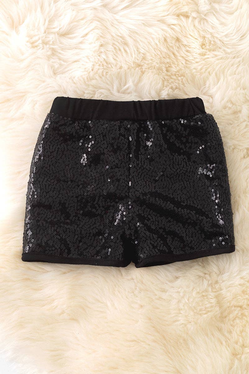 Girl’s Red Sequin Shorts PNG5248