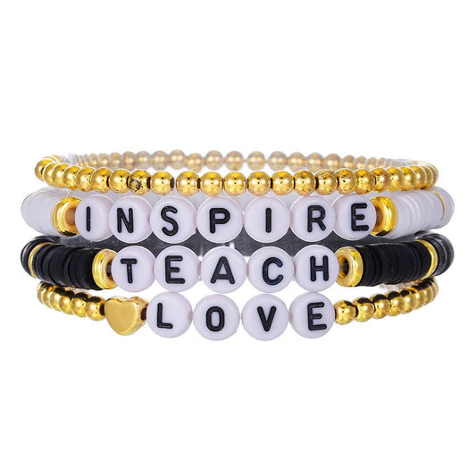 Teacher Inspired Stackable Bracelets for Teachers/ Educators   TISB