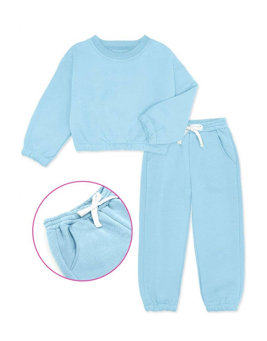 Girl's 2 pc Pant Jog Set GKSS-22-3002B