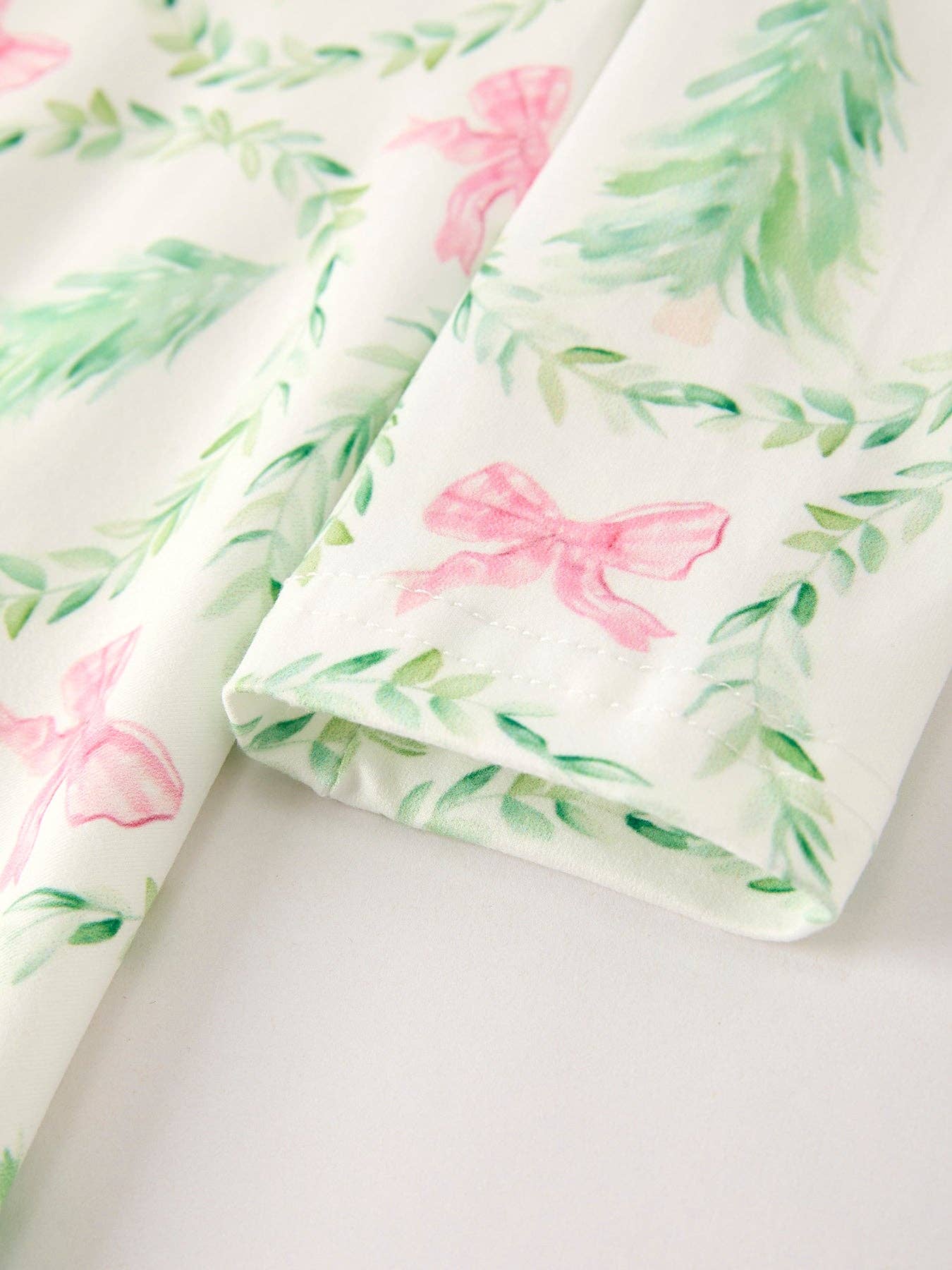 Festive Christmas Tree & Wreath Girls Dress-101825-jb